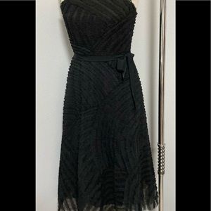 Strapless textured BCBG Maxazria party dress